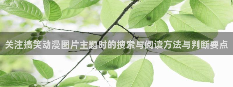 汗汗漫画推荐榜：关注搞笑动漫图片主题时的搜索与阅读方法与判断要点